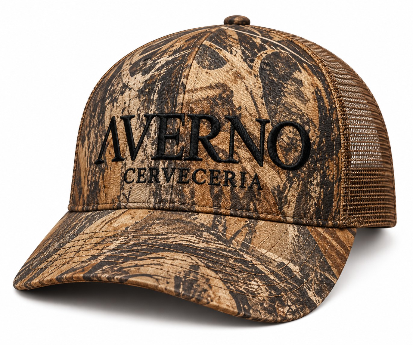 Gorra de Expediciones camuflaje con logo Cervecería Averno